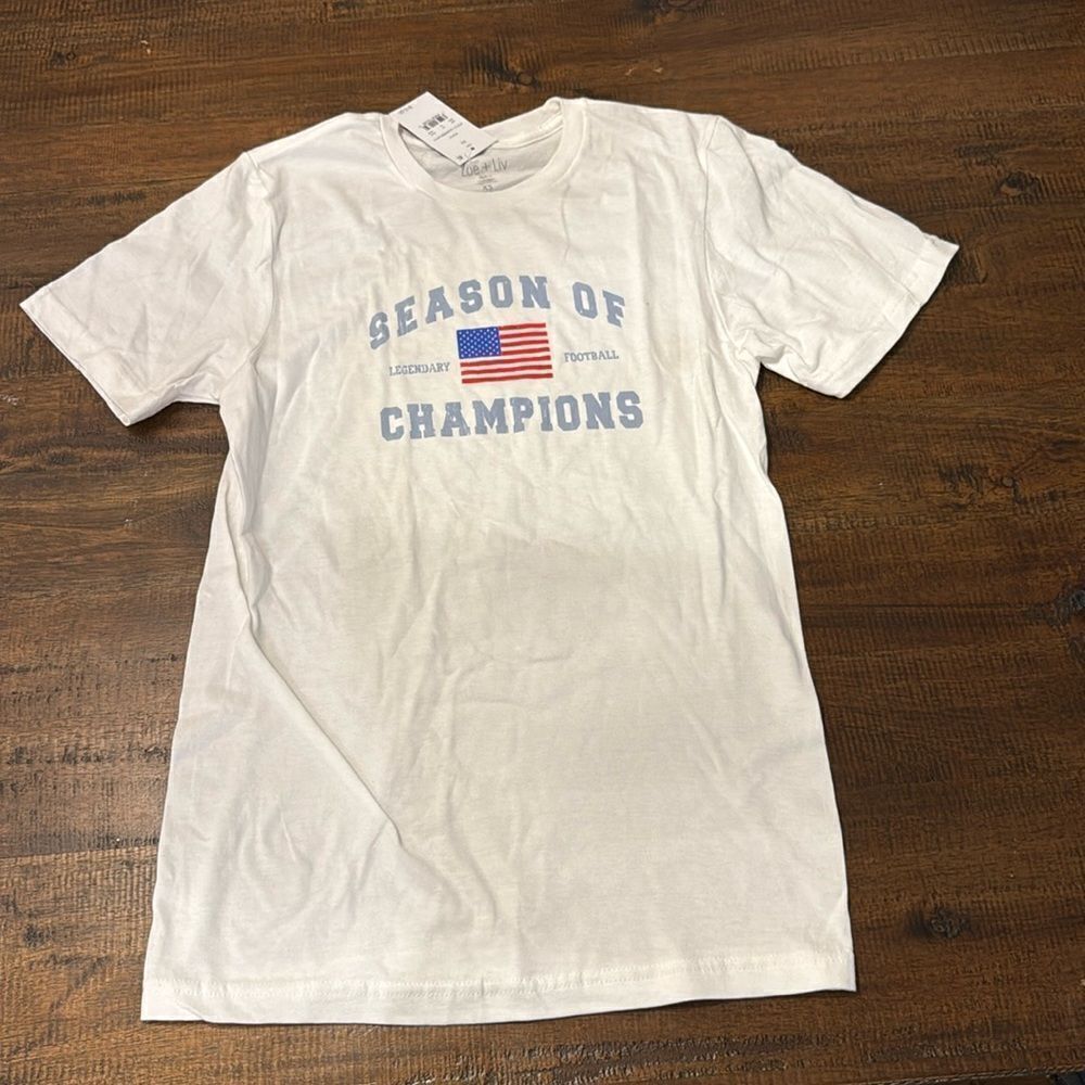 NWT- season of champions – football – women’s T-shirt – size x-small